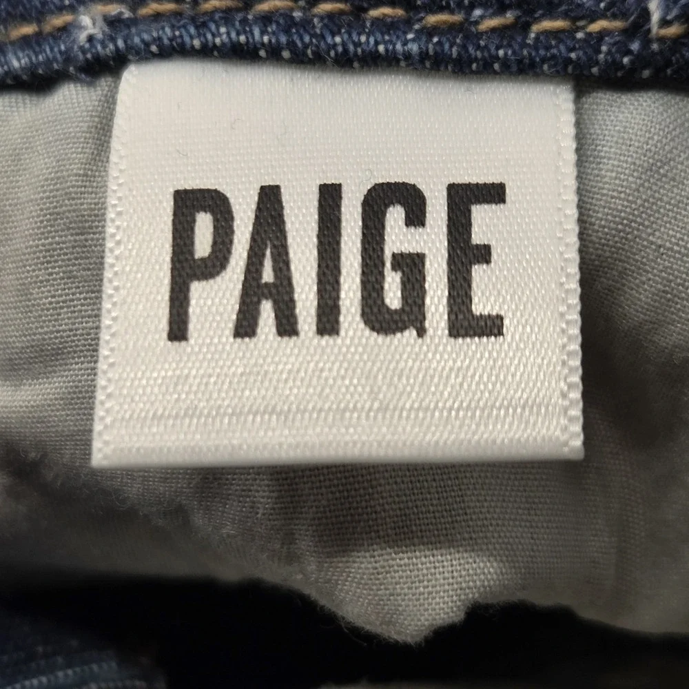 Paige Jeans 25 Dion‎ Cargo Gracie Lou High Rise Flare Stretch Denim Womens EUC